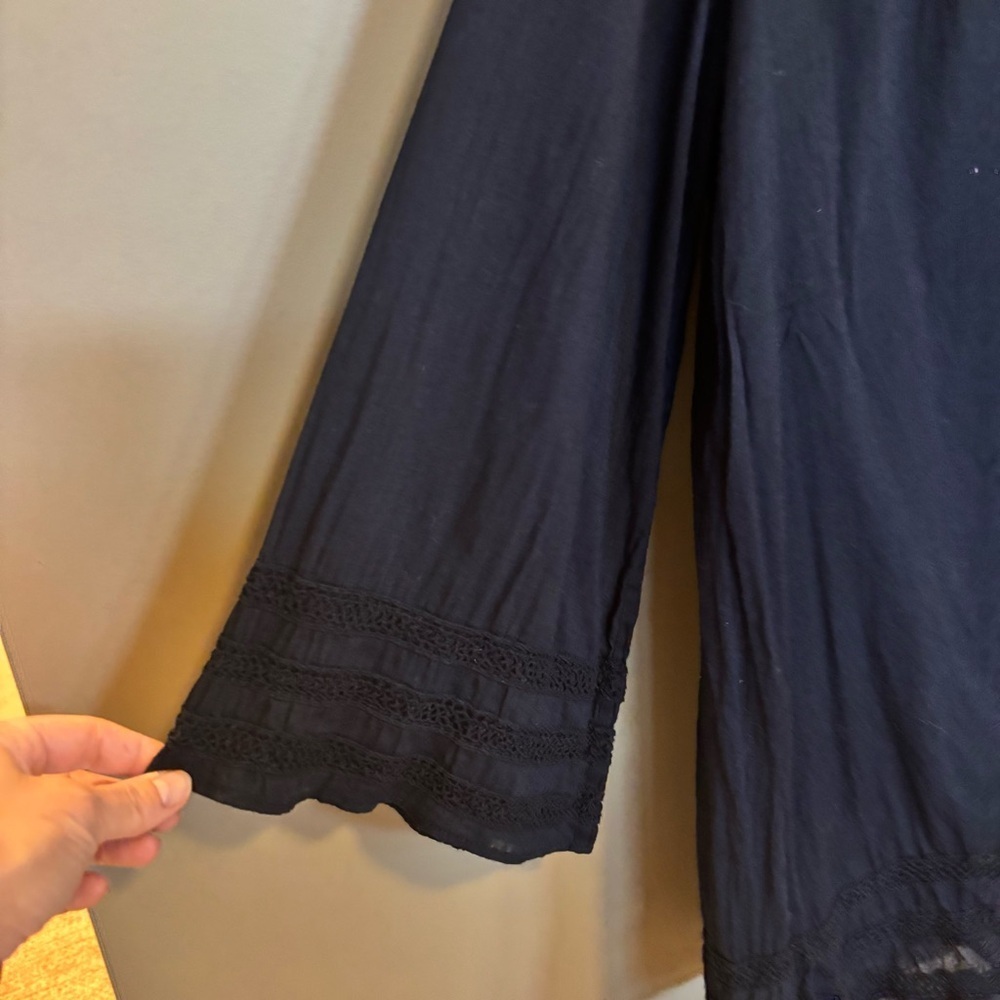 Calypso St. Barth Navy Beach Cover Up - size S​ - Picture 3 of 10
